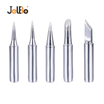 

JelBo 5Pcs Electric Soldering Iron Tip Head Solder Gun Tip Station 900M Adjustable Iron Tip Accessories Welding Repair Tool