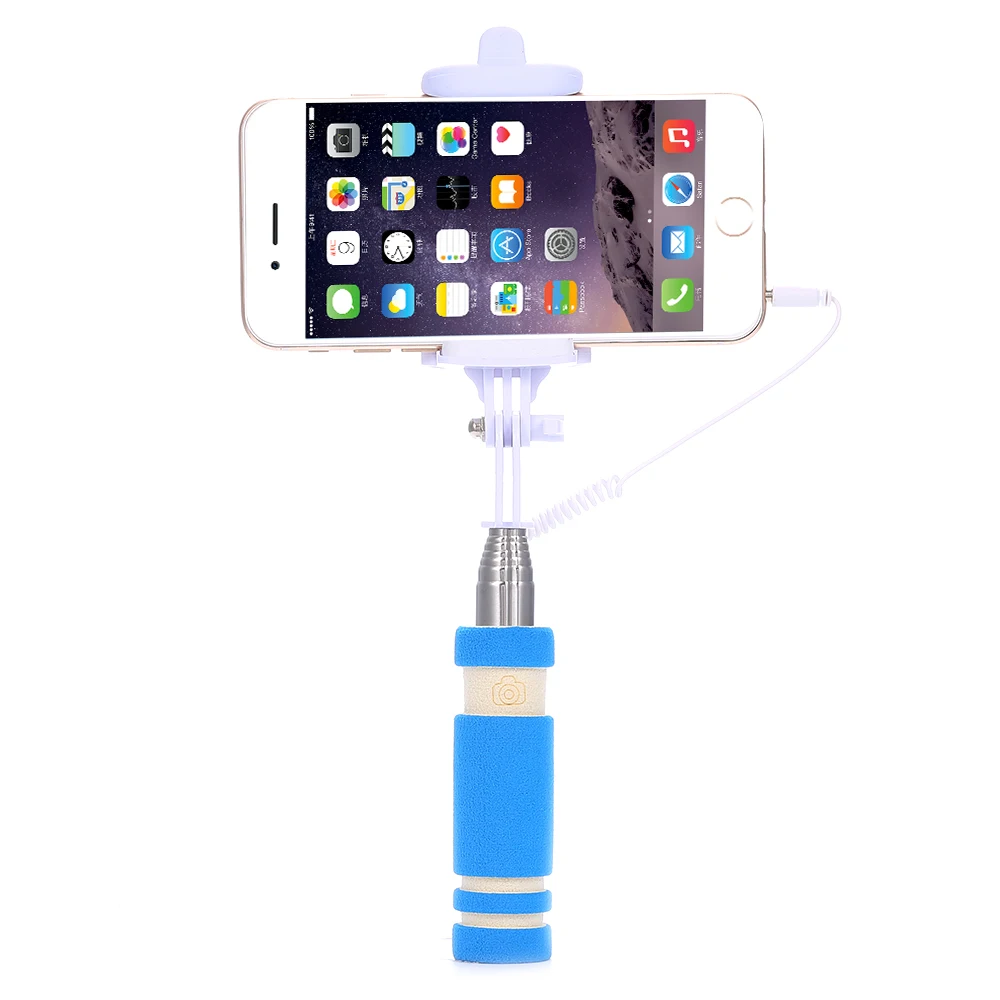 Универсальный проводной мини штатив RAXFLY для селфи iPhone 6s 6 Plus выдвижной монопод