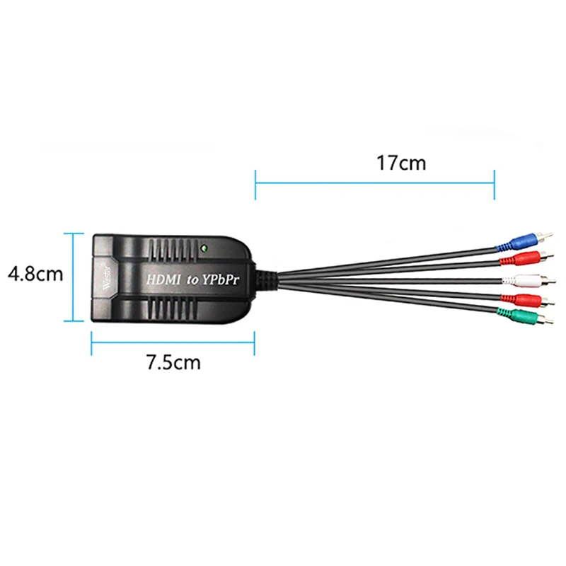 Wiistar HDMI в 1080P Компонентный видео Женский YPbPr 5RCA преобразователь RGB адаптер с R/L аудио