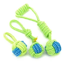Dog Toy Dog Chews Cotton Rope Knot Ball Grinding Teeth Odontoprisis Large Small Dogs safe to chew Pet Toys XWBE.