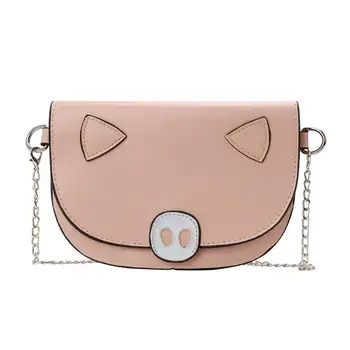 

Women Pig Shaped Cute Messenger Crossbody Handbags Girls Chain Shoulder Bag High Quality Crocodile Designer Shoulder Handbag