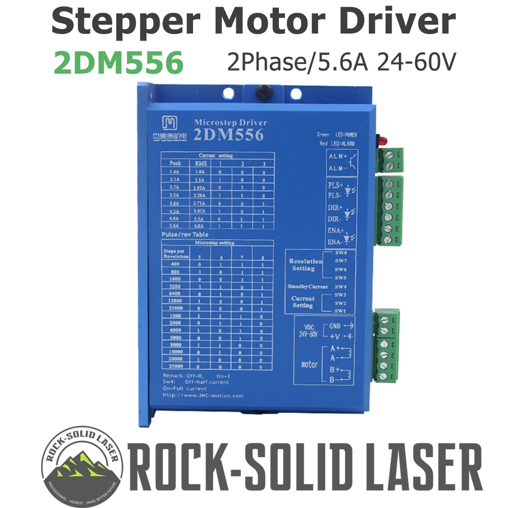 

2DM556 2 phase NEMA23 stepper motor driver 32bit DSP DC36V 5.6A JMC replace leadshine DM556 Stepper Motor Driver