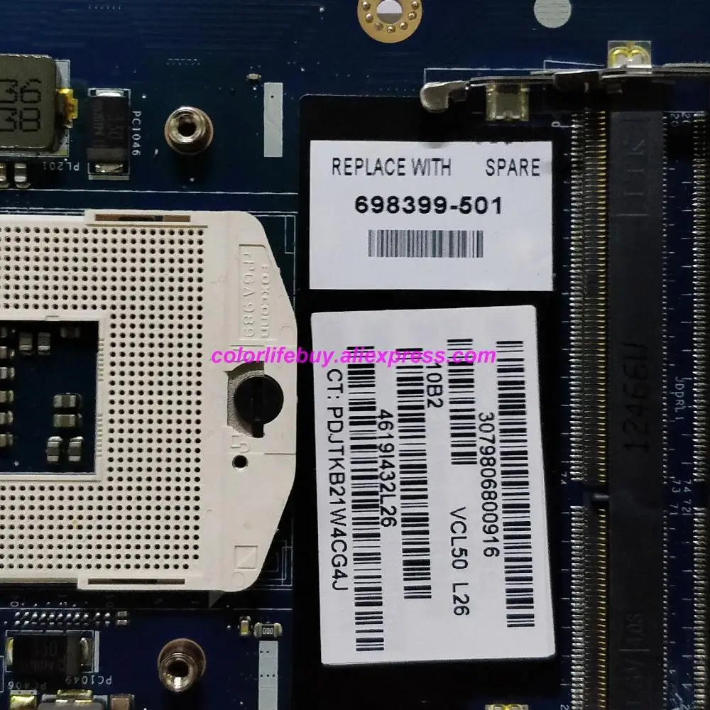 حقيقية 698399-501 QCL50 LA-8711P w HD7670M/2 GB GPU اللوحة المحمول اللوحة الأم ل HP الحسد M6 سلسلة الكمبيوتر الدفتري