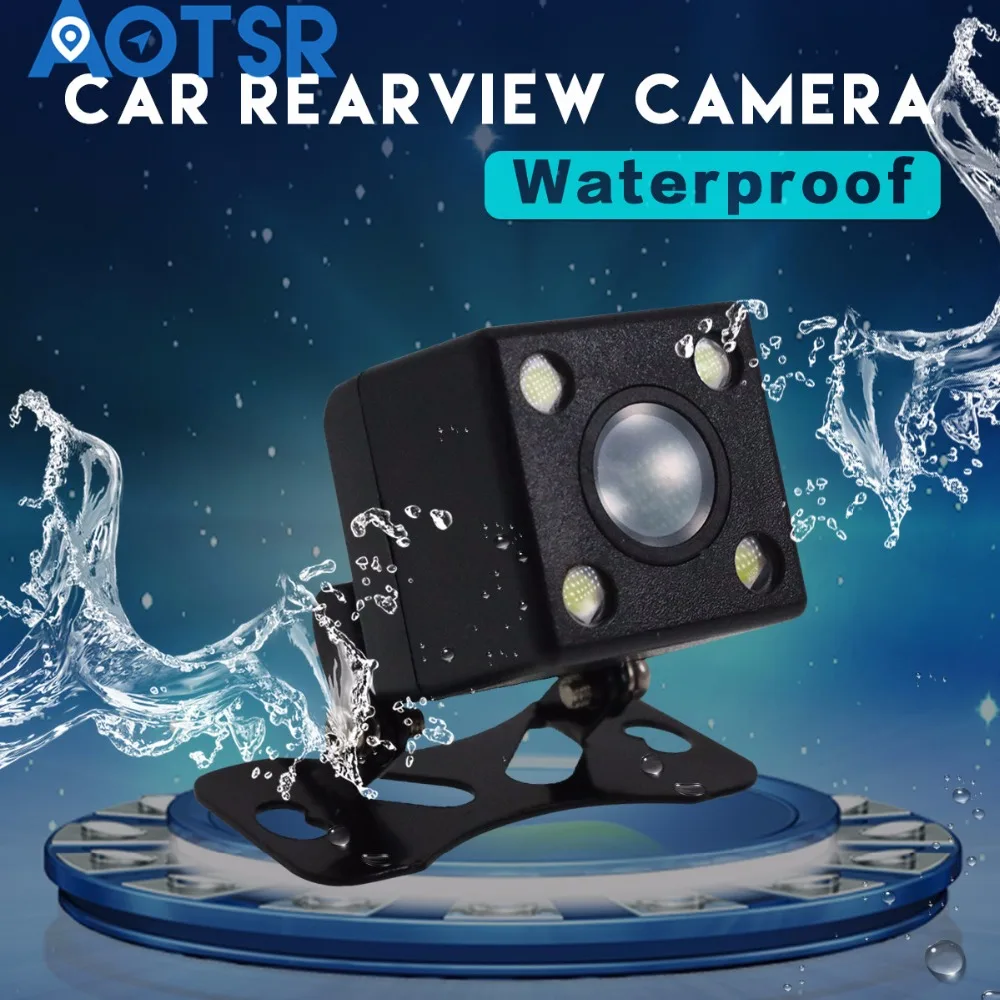 

Universal Car Backup Rear View Camera night version auto reverse Camera for Most of the car with 4 LED Car Back Reverse Camera