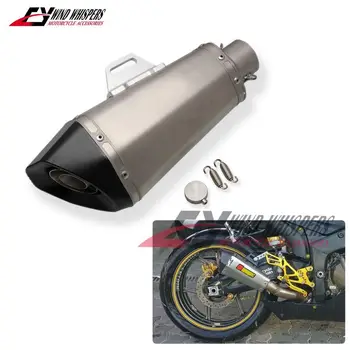 

51mm Motorcycle Stainless steel exhaust pipe For Bmw Aprilia Ducati Honda Suzuki Kawasaki Yamaha Racing Street Universal