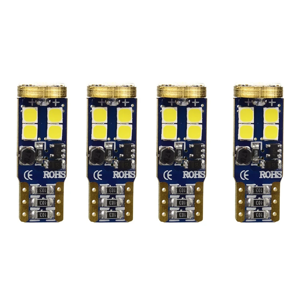 T10 168 Светодиодные Автомобильные лампы 4 шт. 194 W5W 12 Smd 3030 чипсет СВЕТОДИОДНЫЕ Лампы