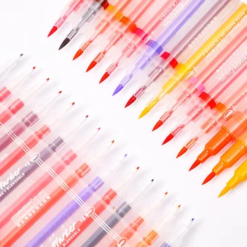 

24clour Elasticity Both Hair Ability In Swimming Marc Pen Painting Fine Arts Hand Account Student Soft Head Writing Brush