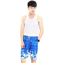 Анти-пот Для Мужчин's пляжные шорты в повседневном стиле свободные шорты с цветочным принтом быстросохнущая серфинга пляжные штаны для Плавание отдых водных видов спорта