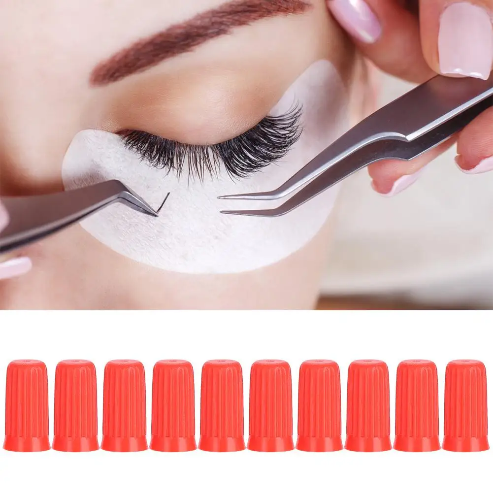 

10pcs Eyelash Glue Bottle Plug Blocking Needle for Eyelash Extensions Tools for professional beauty salon use