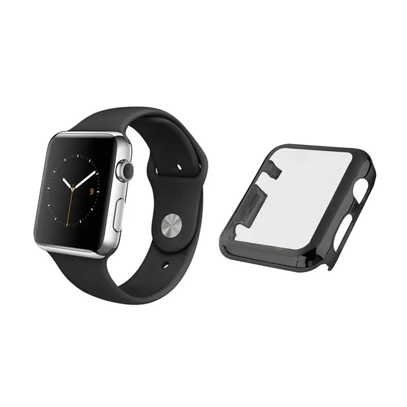 

For Apple Watch Series 1/2 38/42mm Ultra-thin Metal Plated Watch Case Cover Protective Shell Screen Protector Full Body Case #BO
