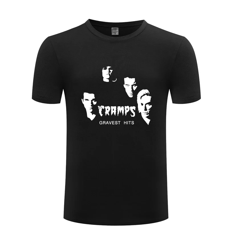 Gravest Hits-The Cramps Rock Music Мужская футболка 2018 новая хлопковая Повседневная с коротким
