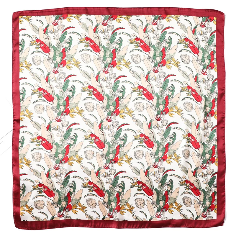 Ruicesstai Silk Satin Women Square Scarf Print Ladies Wrap Bandana Head Hair Scarf Shawls Bag Accessories Handkerchief 70*70CM Ruicesstai Silk Satin Women Square Scarf Print Ladies Wrap Bandana Head Hair Scarf Shawls Bag Accessories Handkerchief 70*70CM