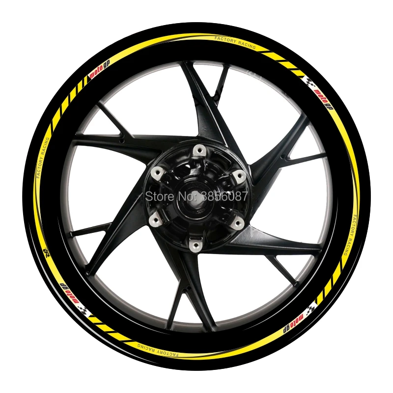 

new FASP 18/19 inch Motorcycle Reflective Wheel hub Stickers Auto Decors Wheel Stickers on Car THE DOCTOR MOTOGB