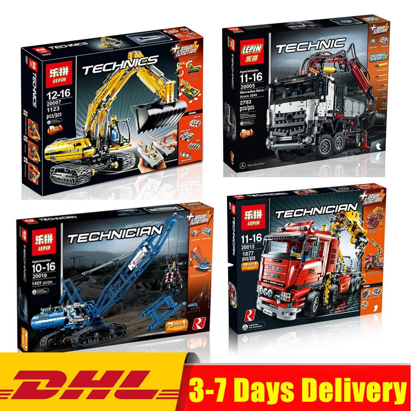 

Lepin 20010 20007 20005 20013 Technic Mechanical The Crawling Crane Building Blocks Bricks Educational Toys Clone Legoings 42042