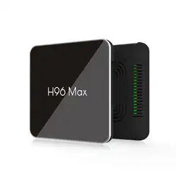 H96 Max X2 Android 8,1 4 ядра Smart ТВ коробка 4 ГБ + 64 ГБ 2,4 ГГц 5 ГГц Wi-Fi Bluetooth 4 К 3D телеприставки с голосом Управление