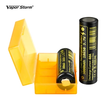 

2pcs/lot 18650 Battery 3000mah 3.7V Discharge Current 40A High Drain Lithium Rechargeable Battery For Electronic Cigarette Mods