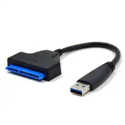 USB 3,0 к SATA Кабель-адаптер для 2,5 дюймов SSD/HDD дисков-SATA к USB 3,0 внешний преобразователь и кабель, USB 3,0-SATA III co