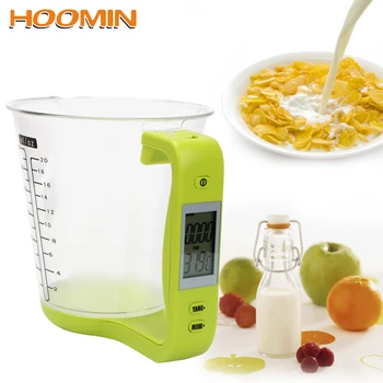 

HOOMIN Measuring Cup Electronic Tool Digital Beaker With LCD Display Temperature Measurement Cups Hostweigh Kitchen Scales
