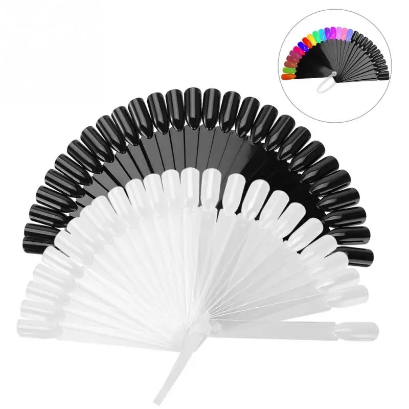 

32pcs False Nail Tip Stick Palette Manicure Polish Gel Display Practice Tools