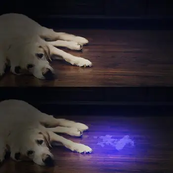 

LED Violet UV Flashlight Fluorescent Agent Detection 3 x AA Lamp Battery powered Multi-function Flashlight 51