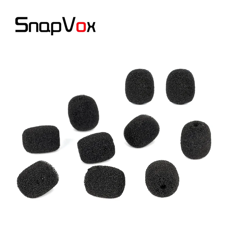 Black Headset Microphone Windscreen Cover Hearworn Pop Filter Sponge