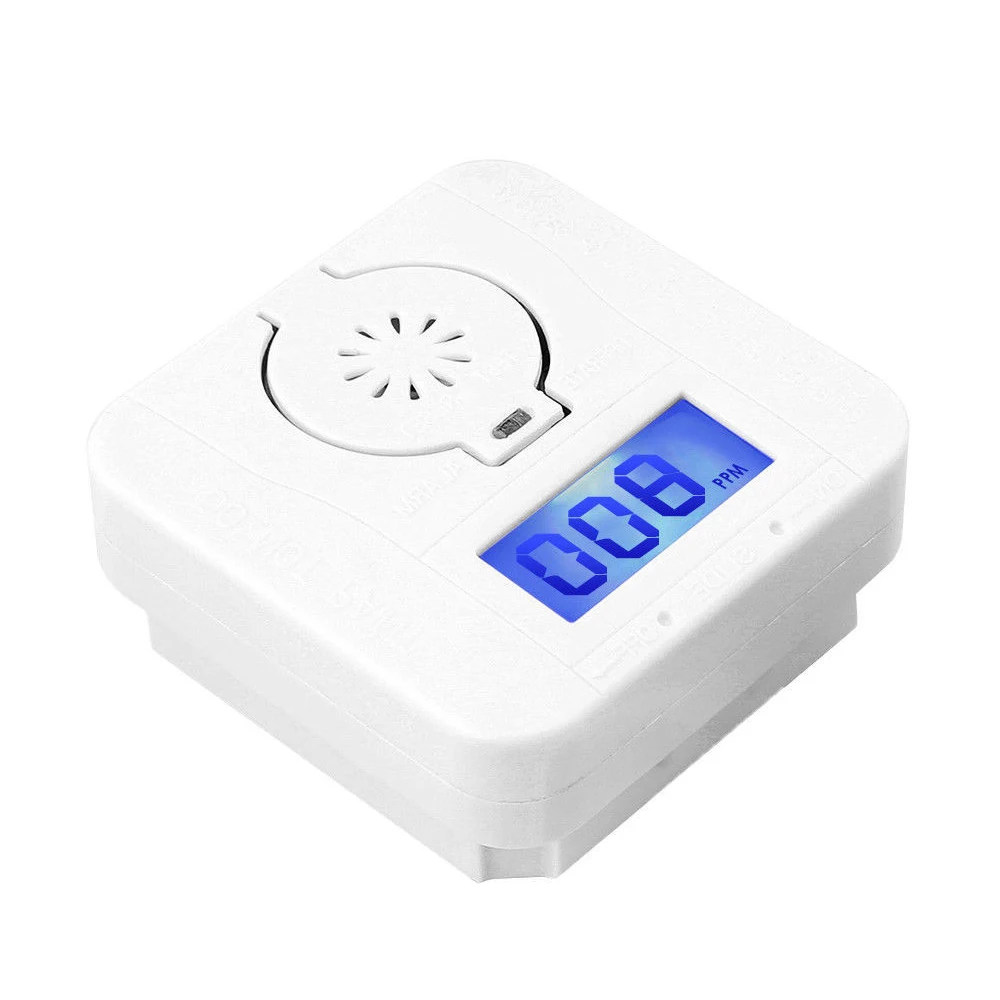 

Co Carbon Monoxide Smoke Detector Alarm Poisoning Gas Warning Sensor Security Poisoning Alarm Lcd Photoelectric Detectors