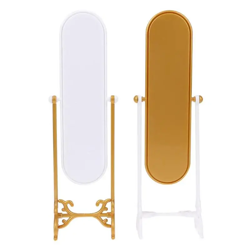 Miniature Floor Rotary Furniture Mirror Toys For Barbie Accessories Our Generation American Girl Doll House Dollhouse Kid Gifts Miniature Floor Rotary Furniture Mirror Toys For Barbie Accessories Our Generation American Girl Doll House Dollhouse Kid Gifts