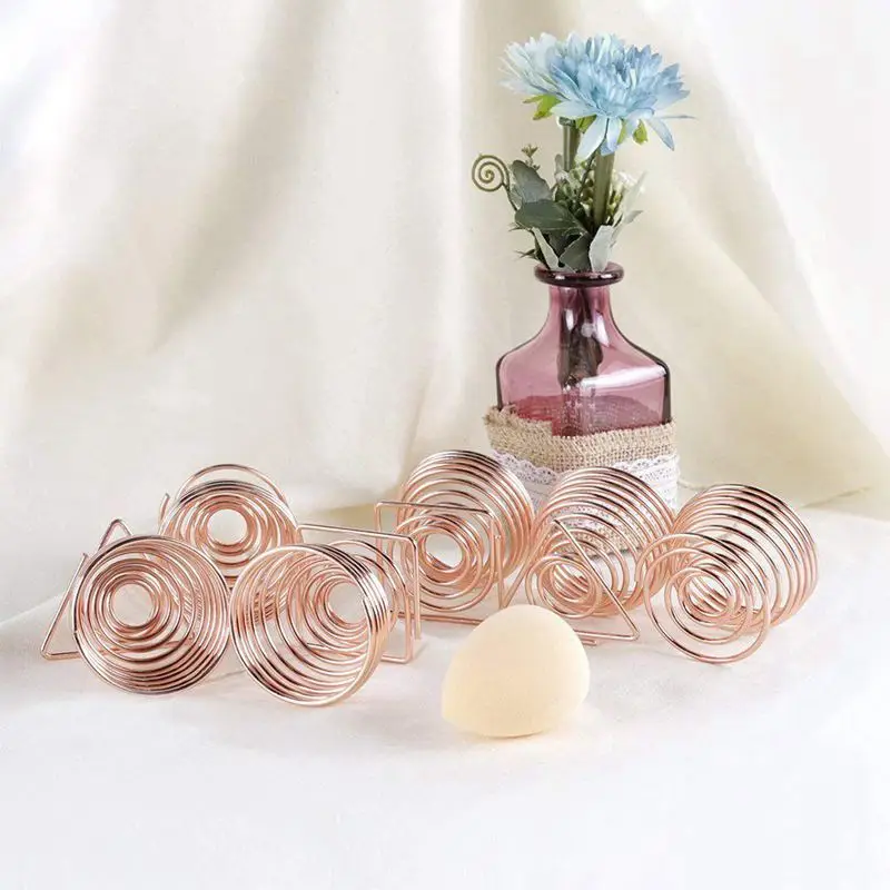

Blender Holders 6 Pack, Makeup Sponge Holders Drying Rack Stand, Powder Puff Sponge Support Display Stand,Makeup Organizer Rou