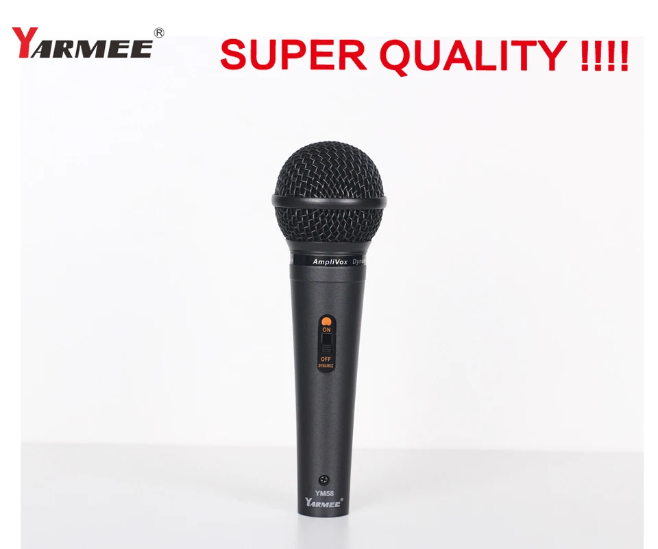 YARMEE Supercardiod Condenser Vocal Microphone Legendary Performance A Professional Handheld Wired Mic Portable Karaoke YM58 | Электроника