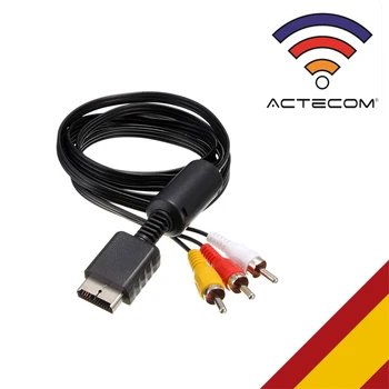 

ACTECOM Cable RCA Audio Video para TV Playstation PS3 PS2 PS1 PSX AV Play One