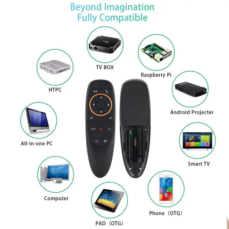 Голосовой пульт дистанционного управления G10 беспроводной мини Android TV 2 4 ГГц и