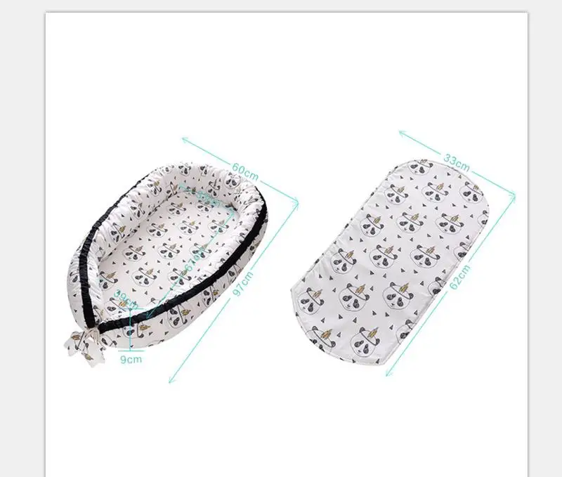 Baby Cartoon Printing Bionic Bed Bumper Portable Baby Nest Bed Multifunctional Travel Bed With Bumper Mattress For Baby Crib Baby Cartoon Printing Bionic Bed Bumper Portable Baby Nest Bed Multifunctional Travel Bed With Bumper Mattress For Baby Crib