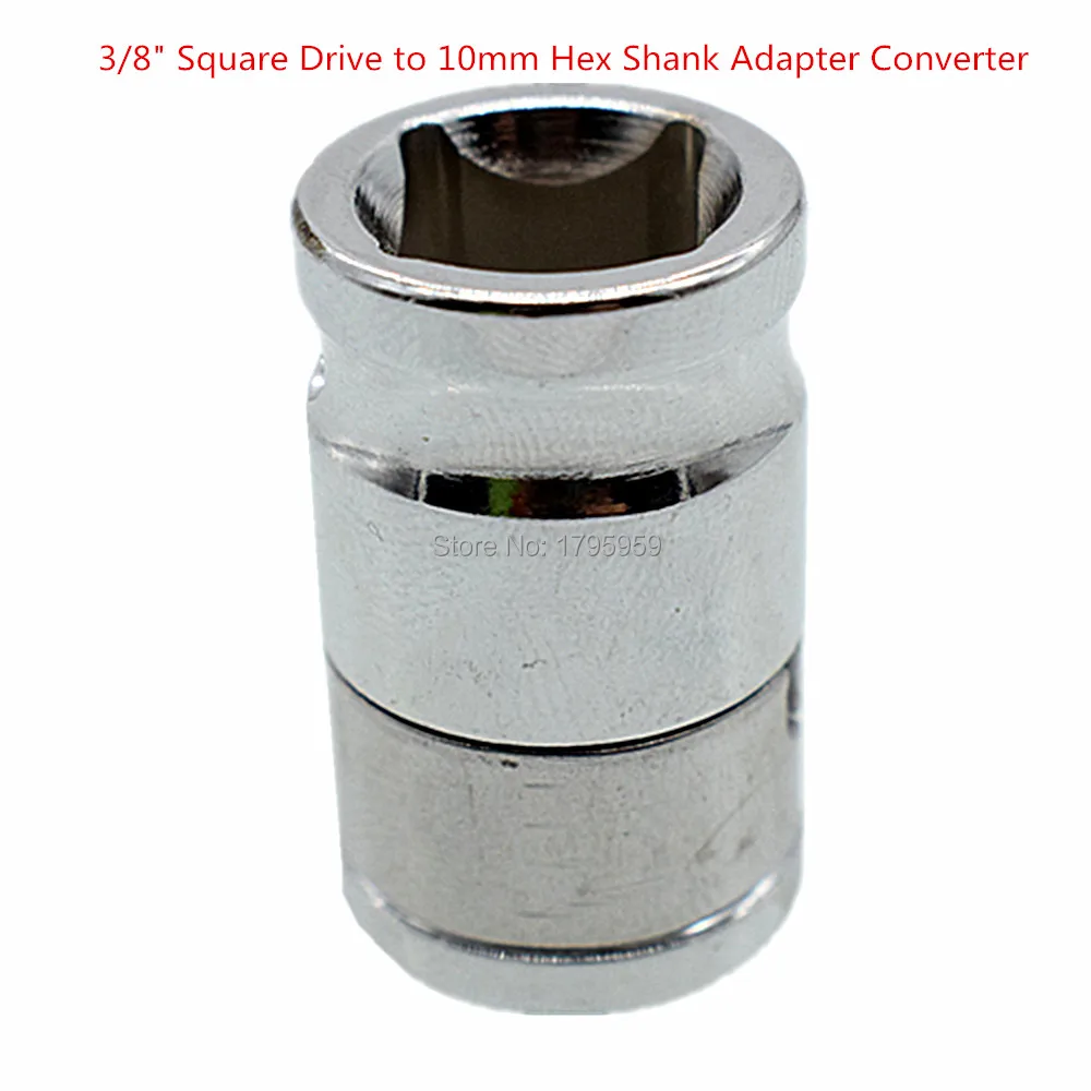 3//8/" and 1//2/" Drive 10mm Hexagon Screwdriver Bit Holders Adapters Socket