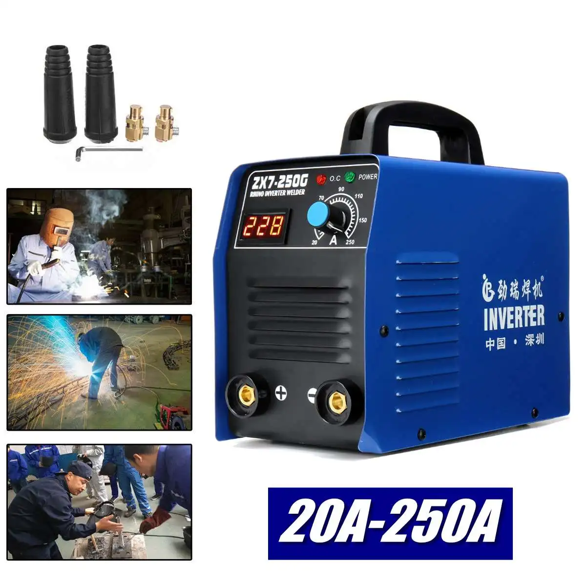 

IGBT 20-250A Arc Welder Inverter Welding machine MMA ARC ZX7 welding machine Easy weld electrode Arc Welder