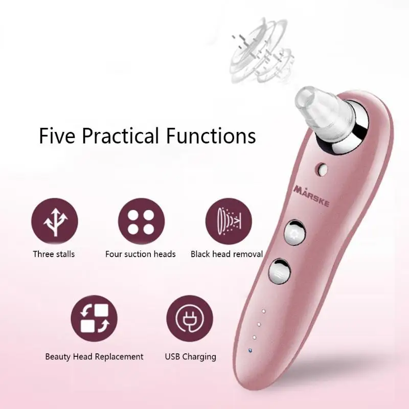 

Ultrasonic Pore Cleaner Blackhead Remover Electric Blackhead Vacuum Suction Removal Face Pore Spot Cleaner Facial Skin Care