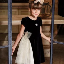 Новинка, Роскошная детская одежда, благородное платье принцессы черного цвета с лебедем и шампанским, нарядное платье для маленьких девочек