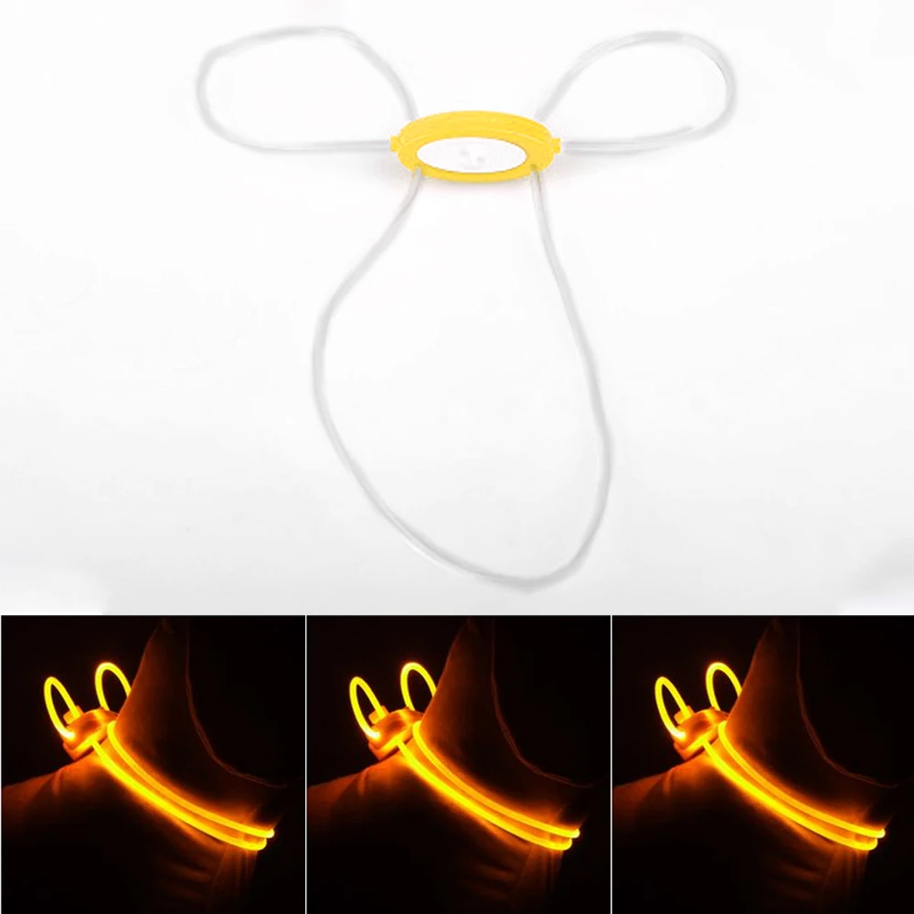 

Multi-color LED Pet Collar Adjustable Night Safety Pet Collar Luminous Light Up Pet Dog Bright Collar Leash red/yellow
