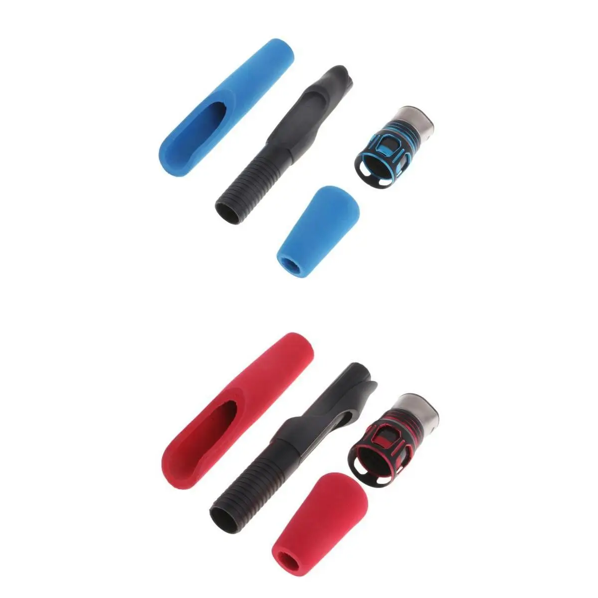 

2 Set High Density EVA Spinning Fishing Rod Handle Split Grip with Reel Seat for Rod Building