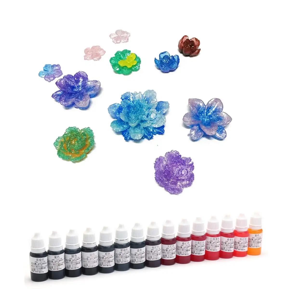 

15Pcs 10ml Epoxy Resin Pigment UV Resin Coloring Dye Colorant Resin Pigment DIY Handmade Crafts Art Sets 15Colors