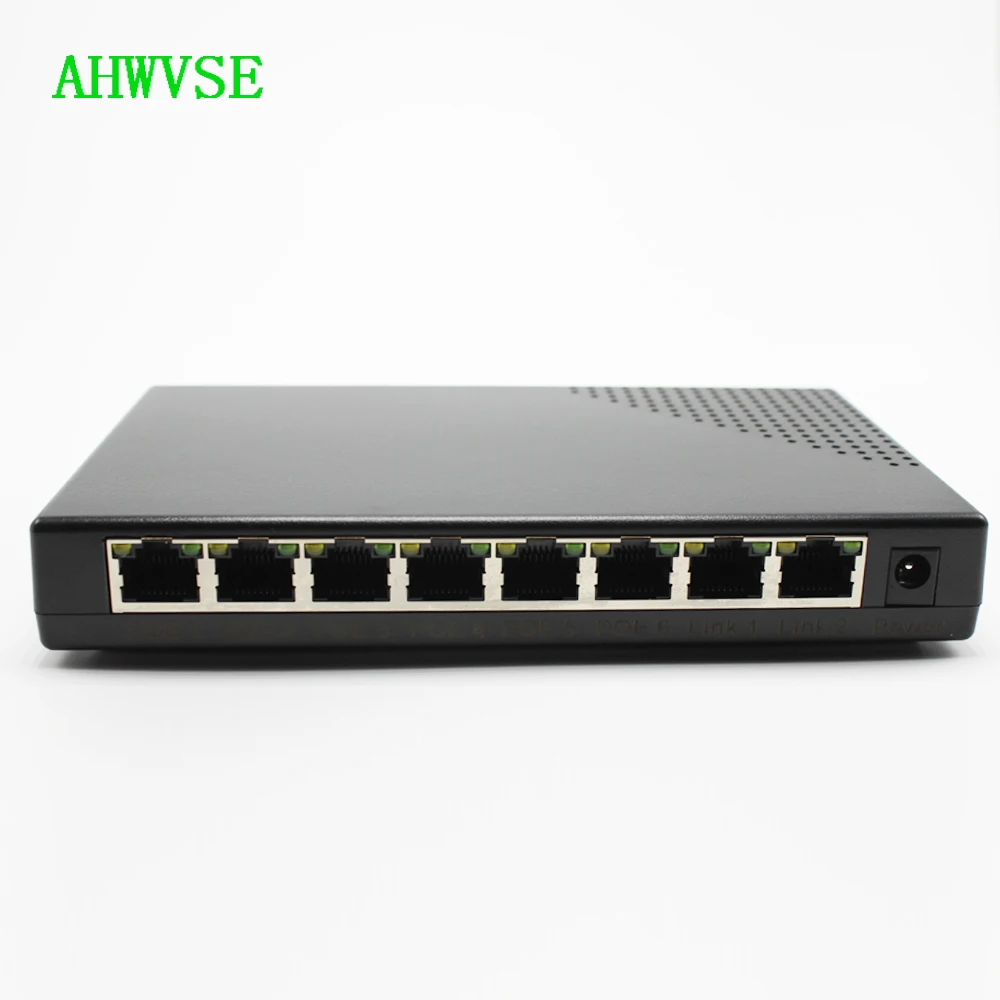 

POE Switch 8ch Power Over Ethernet 6+2 Port For IP Camera POE Network Switch with 48V Power Supply IEEE802.3af 10/100Mbps