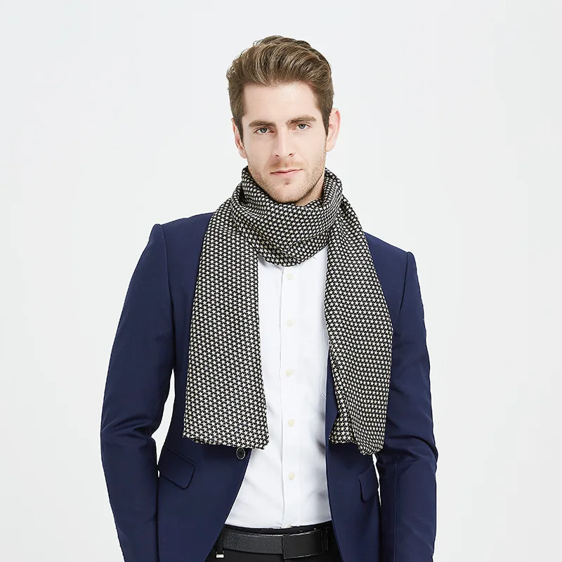 Buy Fashion Winter Scarf For Men Luxury Brand Twill