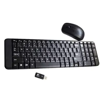 

Logitech MK220 Gaming Keyboard Mouse Combo 2.4GH Wireless Keyboard with USB Receiver for Desktop Computer PC Laptop and Smart TV