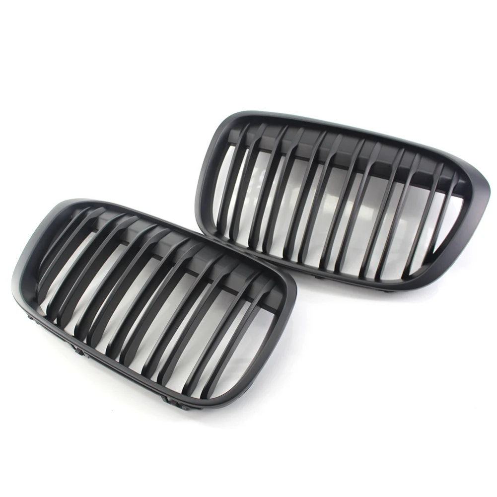Best A Pair 5 Series Glossy Black Dual Slat M5 Style Front Kidney Grille Grill For Bmw F10 F11 F18 520i 523i 525i 530i 535i 2010 Now