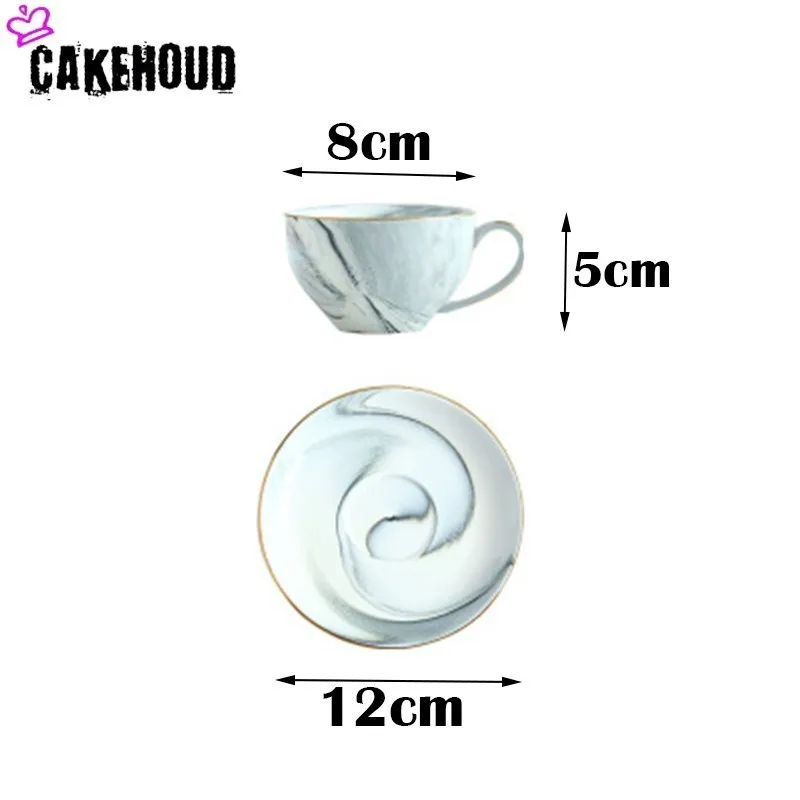 CAKEHOUD Благородная керамическая кофейная чашка блюдце послеобеденный чайный