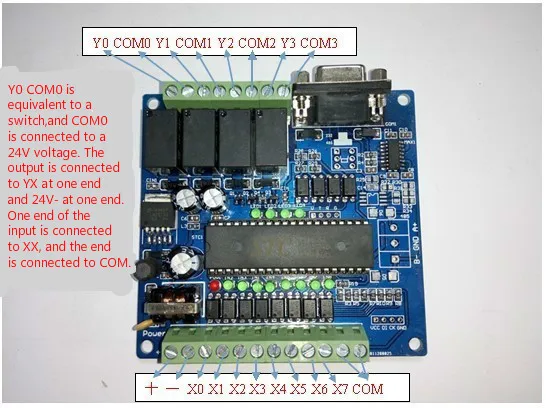 12V/24V 12MR programmable microcontroller relay serial port control panel PLC industrial control board 8 input 4 output