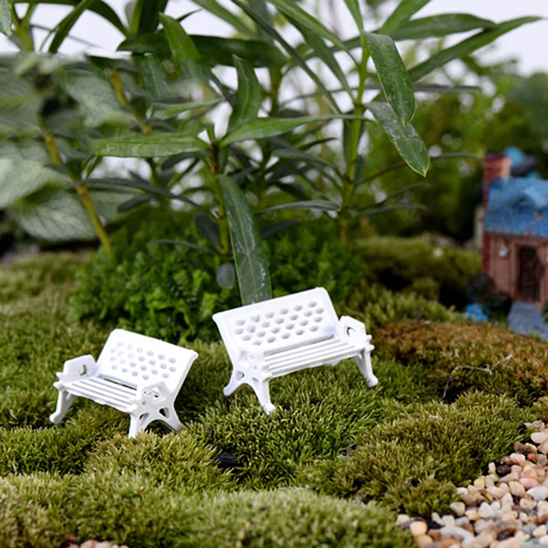 Sale White Chair Fairy Garden Miniatures Mini Gnomes Moss