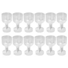 12 шт. креативные красочные кружка с подсветкой прозрачный сверкающий светящийся светящиеся Пластиковая Кружка со светодиодами для Танцы вечерние бар(с Батарея