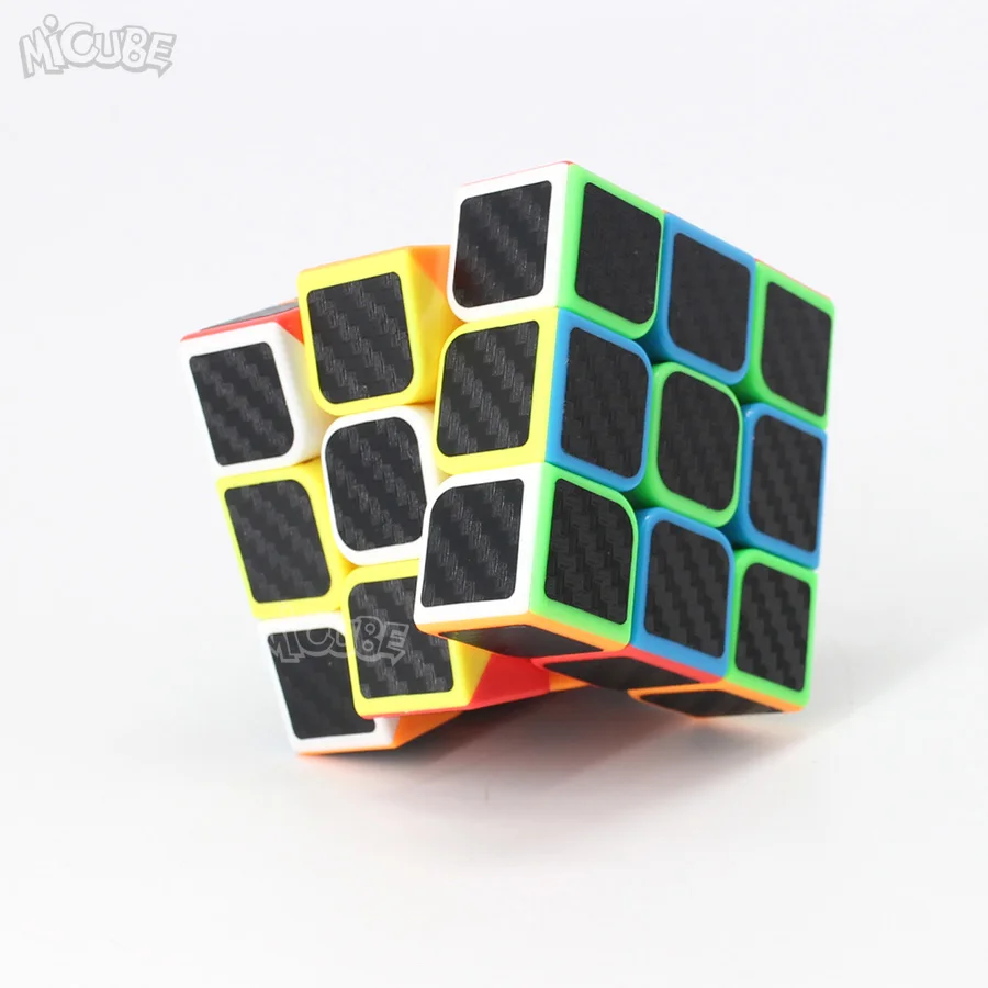 Кубик из углеродного волокна волшебный 3x3x3 скоростной кубик 3x3 Moyu Игра