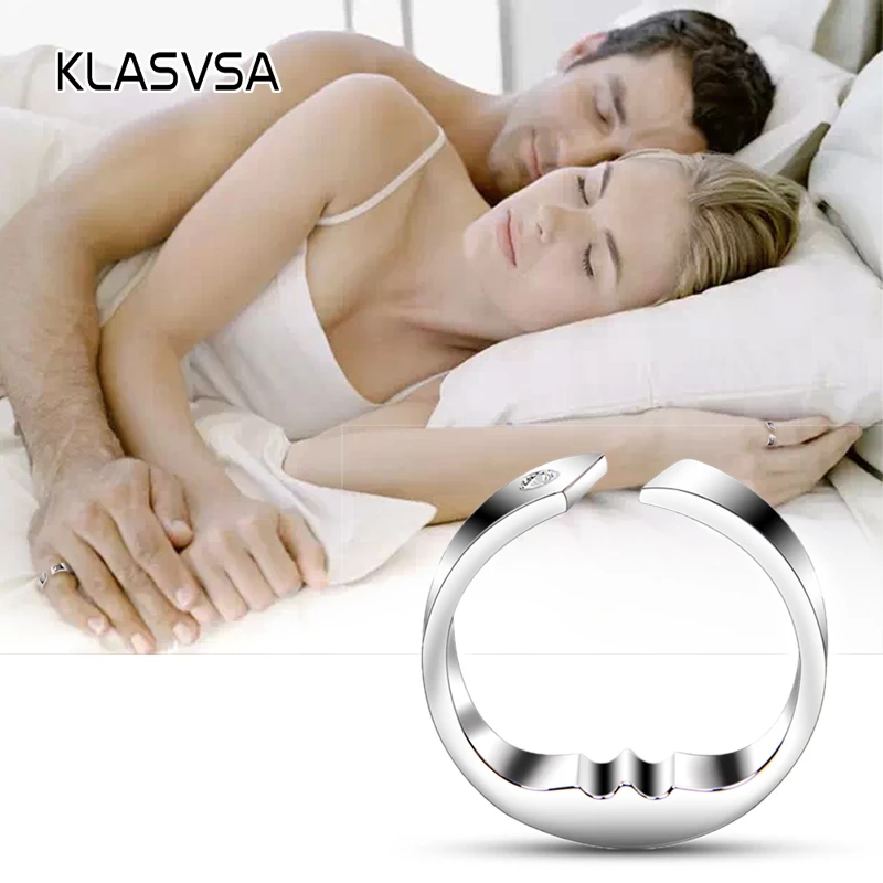 

KLASVSA 3 Sizes Acupressure Anti Snore Ring Natural Treatment Reflexology Against Snoring Solution Device Apnea Sleep Apnea Aid