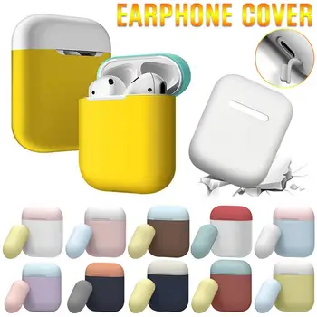 

for Airpods Case Cute Colorful Headphones Wireless Bluetooth Dust-proof Soft Shell Two-tone 10 Kinds Of Color Free Combination